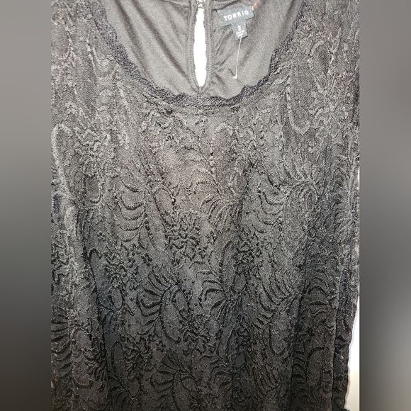 Torrid Black Lace Top - Picture 5 of 8